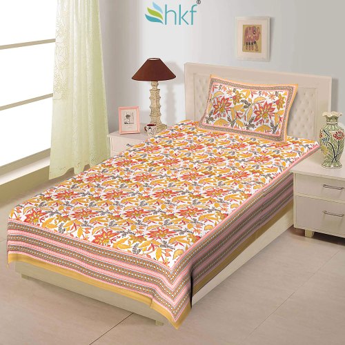 Cotton Modern Single Bedsheet, for Home, Hotel, Picnic, Feature : Anti-Wrinkle, Comfortable, Easy Wash