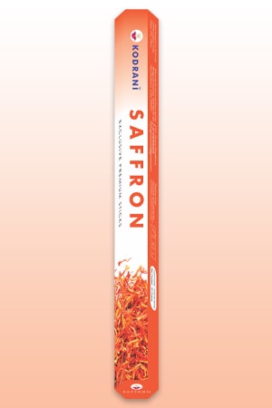 Saffron Incense Sticks by KODRANI INCENSE, for Anti-Odour, Aromatic, Church, Home, Office, Pooja, Religious