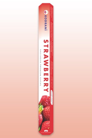 Strawberry Incense Sticks by KODRANI INCENSE, for Pooja, Anti-Odour, Aromatic, Church, Home, Office