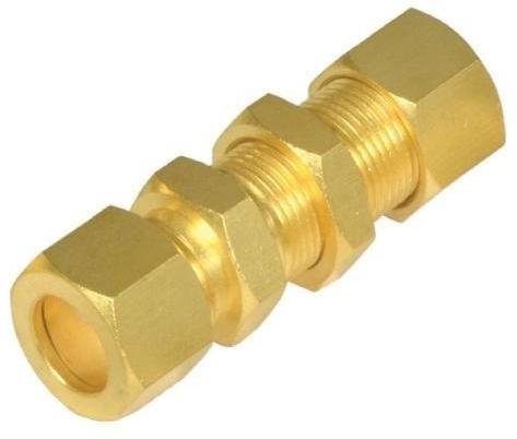 Polished Brass Hydraulic Bulkhead Union, Feature : High Quality, Optimum Finish