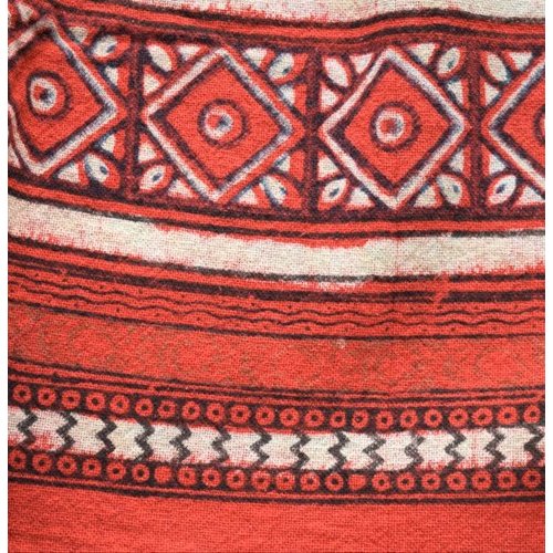 Geometric Red Throw Blanket