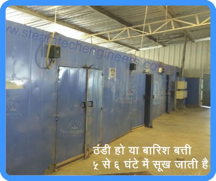 Galvanize Agarbatti Heat Dryer, Capacity : 125 Kgs to 25000 Kgs per Day.