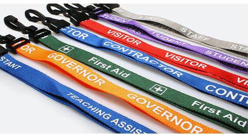 Polyerter Polyfibre ID Card Lanyard, Pattern : Printed