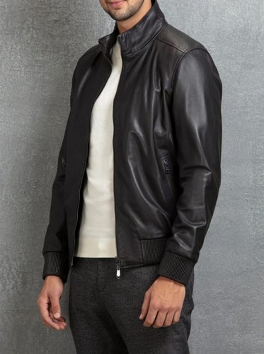 Mens leather Jacket, Size : All Sizes