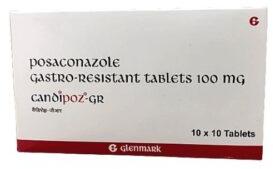 Posaconazole Candipoz-gr 100mg Tablet, Packaging Type : Strip