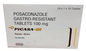 Posaconazole Picasa-Gr 100mg, Packaging Type : strip