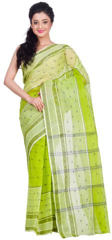 Printed Cotton Tant Saree, Packaging Type : Poly Bag
