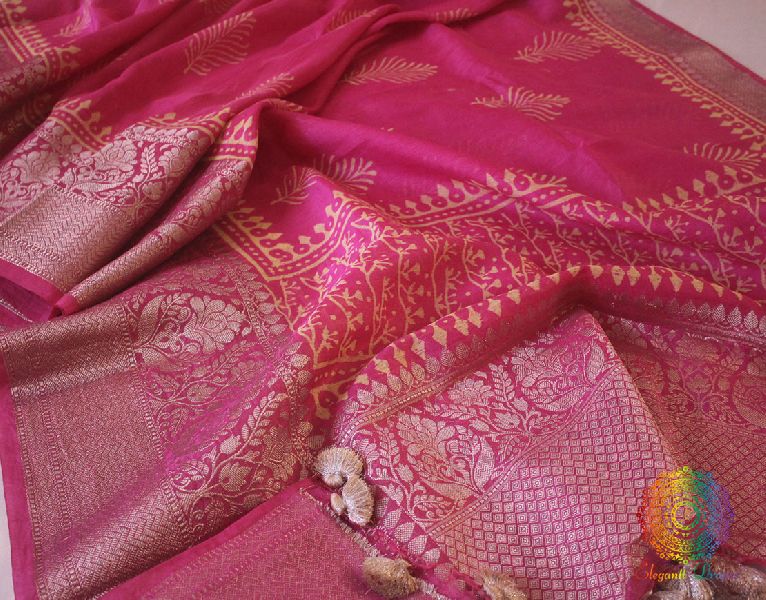 Linen Banarasi Saree