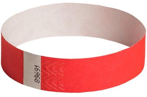 Paper Wristband, Color : Red
