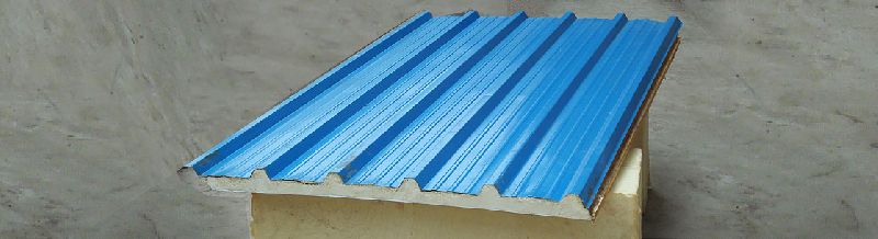 Rectangular Polished PUF Insulated Sandwich Panel, for Roofing Use, Size : Standard