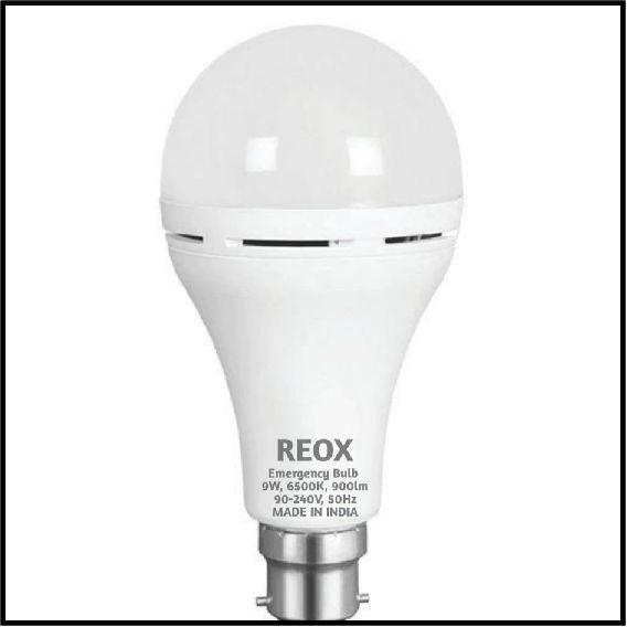 Plastic REOX LED RECHARGEABLE BULB, Color : White