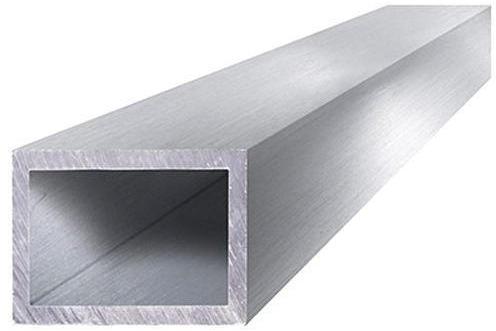 Silver Rectangular Aluminum Rectangle Sections, for Door, Window, Feature : High Strength