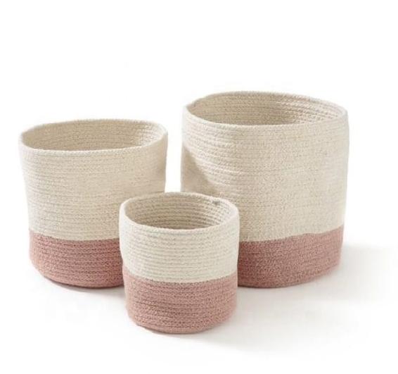 Cheap Decorative Cotton Rope Storage Basket