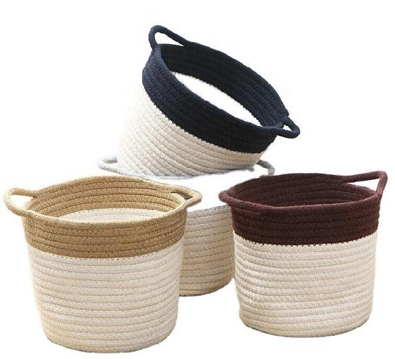 Decorative Cotton Woven Storage Basket