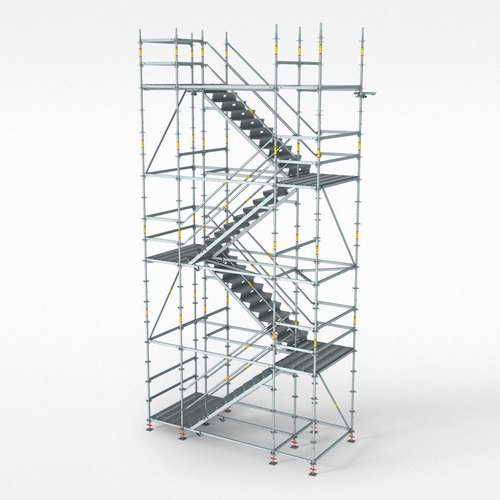 Aluminium Scaffolding Stair Tower, Color : Silver