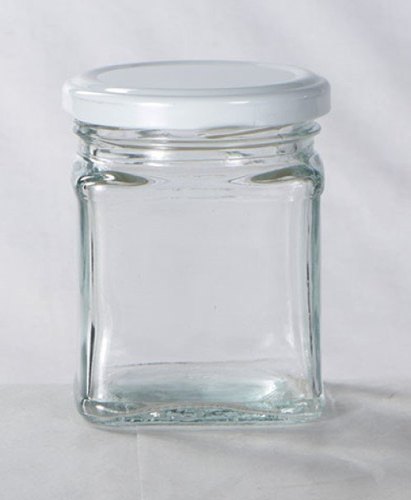 Square Glass Jar, Color : Transparent