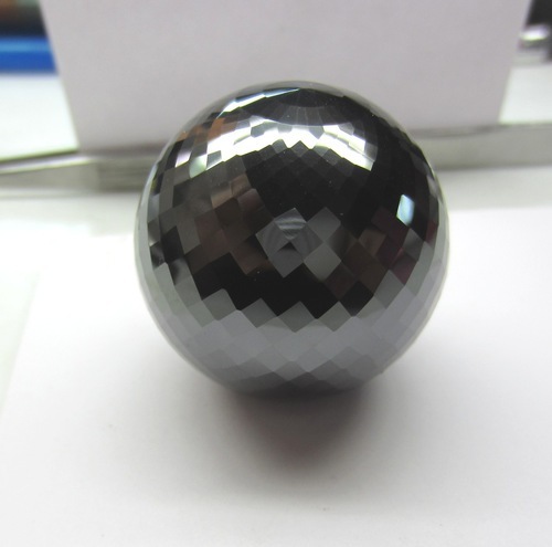 Black Loose Moissanite Diamond Spherical Cut 29.83 Mm 216.40 Ct Best Cut
