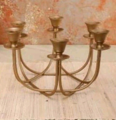 Antique Brass Candle Holder