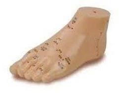 PVC Acupuncture Foot Model, Color : Skin