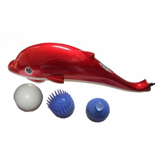 Dolphin Body Massager, Color Red Acupressure Health Care System