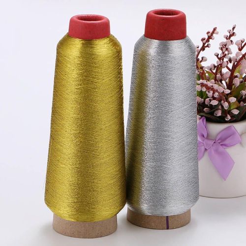 Lakhani Metallic Embroidery Thread, Color : Silver, Gold, Color, Your Colors are Welcome