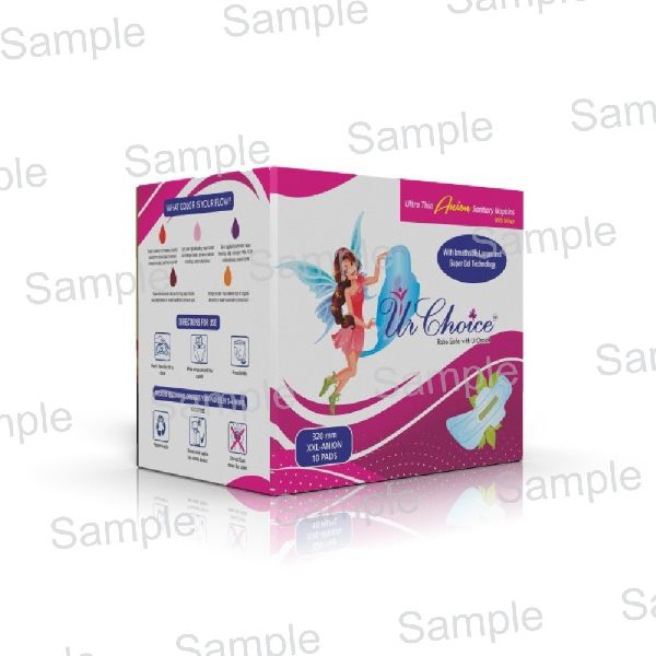 Ur Choice- Sanitary Pads Premium Quality Box Packing- - 320mm 10 Anion Trifold -xxl