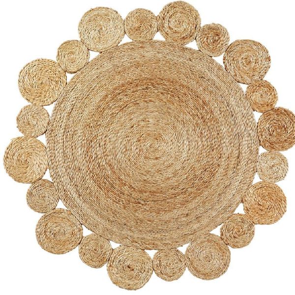 Designer Jute Rug, for Home, Hotel, Office, Style Contemporary at
