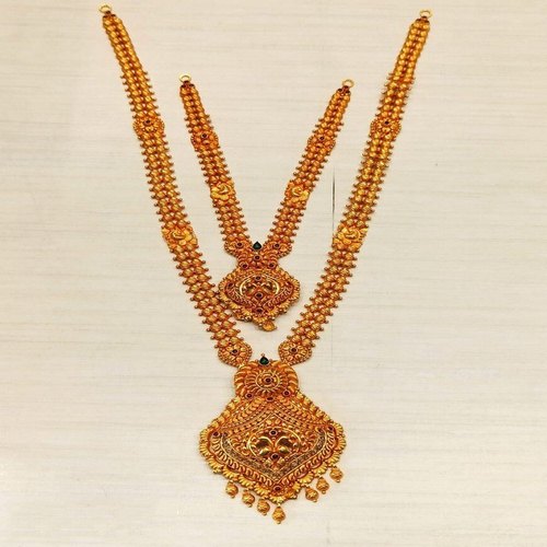 Gold Bridal Necklace Set, Purity : 22 carat