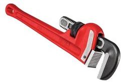 Heavy Duty Straight Pipe Wrench, Length : 200 mm