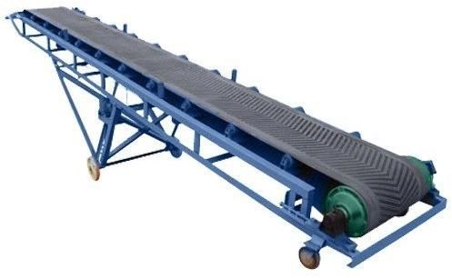 Rubber Electric Polished Material Handling Belt Conveyor, For Industrial, Certification : CE Certified