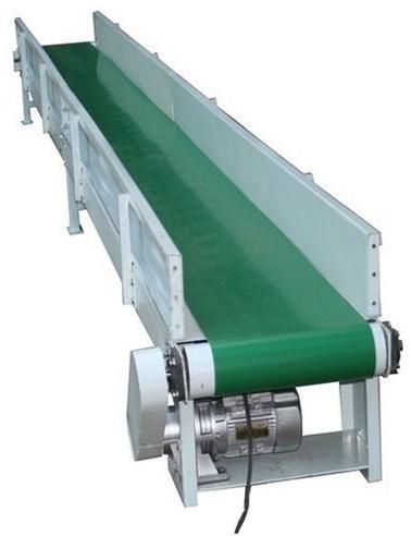 Rectangular Polished Rubber Belt Conveyor, for Industrial, Certification : CE Certified