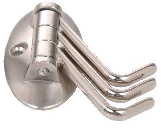 Polished Stainless Steel Oval Cloth Hook, for Garments Use, Color : Gray