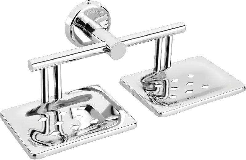 Stainless Steel Twin Soap Dish, Size : Standard