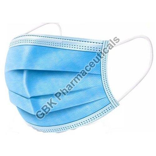 Non Woven 3 Ply Face Mask, for Clinic, Clinical, Hospital, rope length : 5inch, 6imch