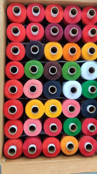 800 Meters Spun Polyester Thread, for Textile Industry, Technics : Twisted