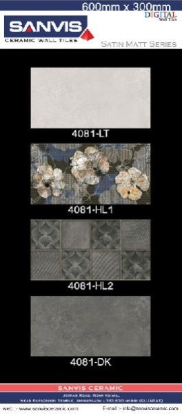 Satin Matt Digital Wall Tiles