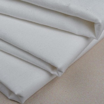 White Cotton Fabric, for Casual wear, Pattern : Plain