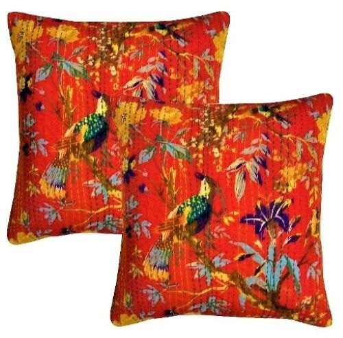 Kantha Stitch Cushion Covers