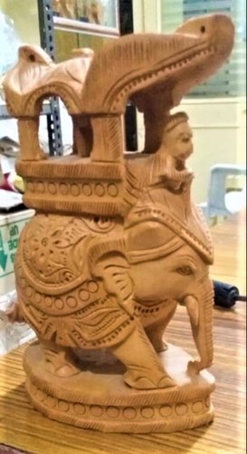 Wooden Jalicut Elephant Statue