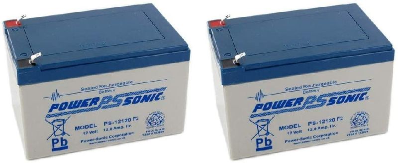 Power Sonic 12V 12Ah F2 Sealed Lead Acid AGM DEEP-Cycle Rechargeable Battery - 2 Pack