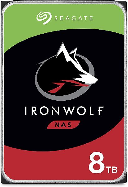 Seagate IronWolf 8TB NAS Internal Hard Drive HDD – CMR 3.5 Inch SATA 6Gb/s 7200 RPM 256MB Cache