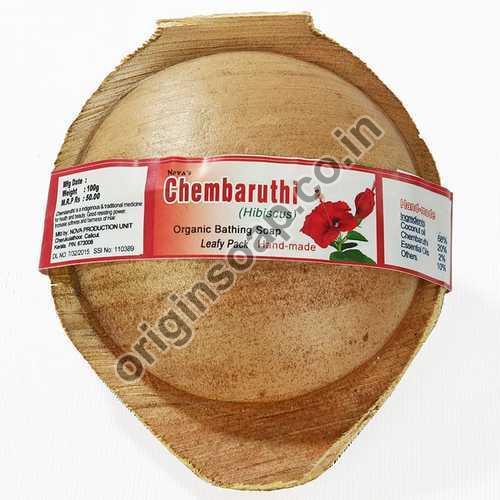 Oval Origin Chembaruthi Organic Bath Soap, Packaging Type : Arecanut Leaf Pack