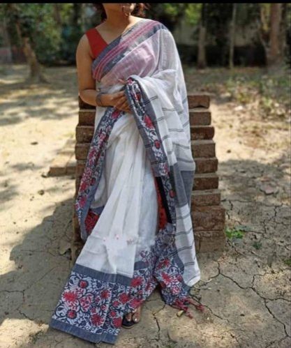 Minakari Handloom Cotton Saree