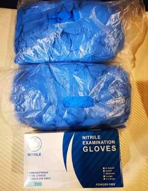 Blue Disposable Nitrile Hand Gloves