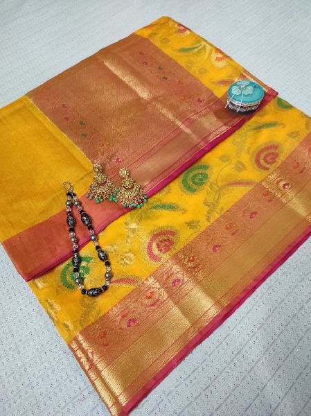 H1 Handloom Silk Saree, Packaging Type : Packet