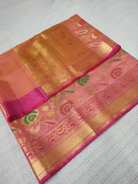 H3 Handloom Silk Saree, Packaging Type : Poly Bag