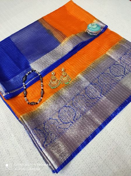 Unstitched K1 Kanjeevaram Silk Saree, Packaging Type : Plastic Bag