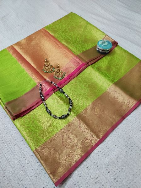 Unstitched T1 Tanchoi Silk Saree, for Dry Cleaning, Anti-Wrinkle, Shrink-Resistant, Packaging Type : Plastic Bag