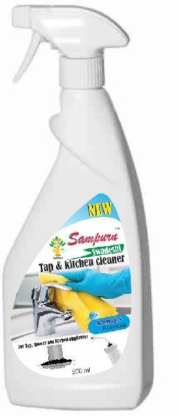 Sampurn Swadeshi Tap & Kitchen Cleaner, for Remove Hard Stains, Gives Shining, Long Lasting, Form : Liquid