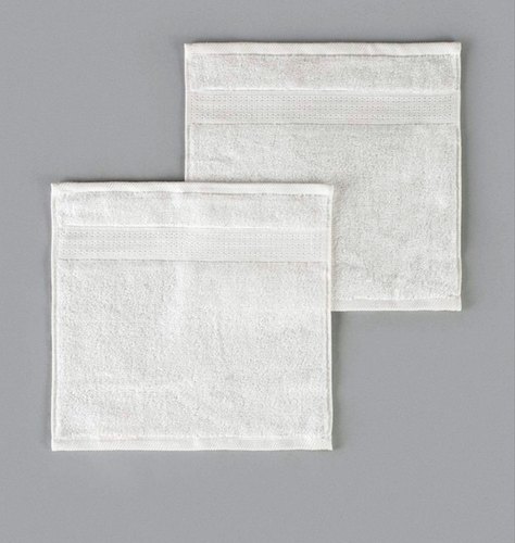 Trident Plain Cotton Face Towel, Size : 12*12inch
